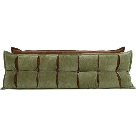 Grand Coussin De Lecture Triangulaire 180 Cm - Soutien Lombaire, Dos, Tête, Pour Lit, Canapé, Tatami, Housse Velours, Rembourrage Coton PP