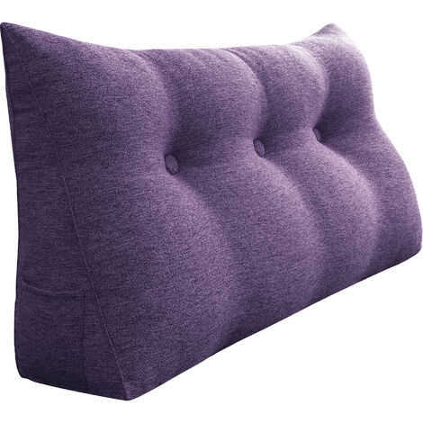 Lot de 2 coussins décoratifs en lin 45 x 45 cm violet SAGINA