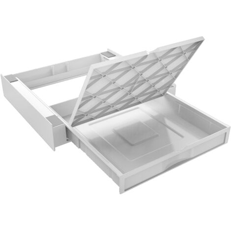 Kit de superposition pour lave-linge – Accessoire avec tiroir de rangement – Compatible lave-linge à hublot – 656123 – Meliconi