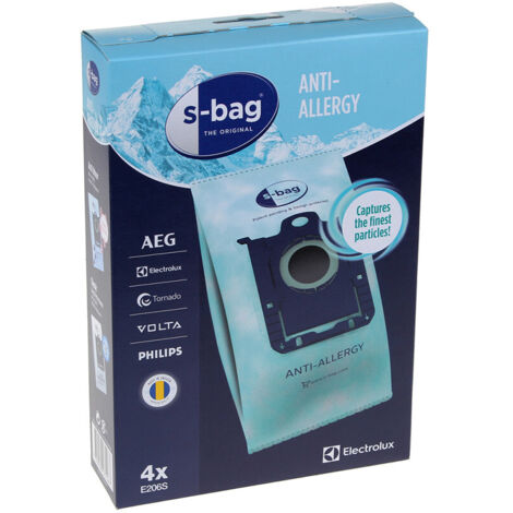 Electrolux - sac aspirateur -s bag anti-allergie e206s 4 pieces - (1/2)