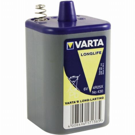 Pile 4R25 - 6V - Plastique à ressort - 430 - Varta