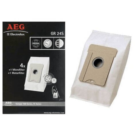 SACHETS DE SACS GR24S 4 BAGS+1MCF+1MF POUR PETIT ELECTROMENAGER ELECTROLUX - 9002565415 (1/2)