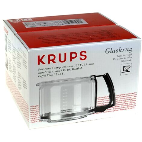 Verseuse T10 blanche compatible cafetières Krups Aroma et Pro Aroma Duo – Remplacement de verseuse endommagée – Pièce détachée électroménager - f0347010f