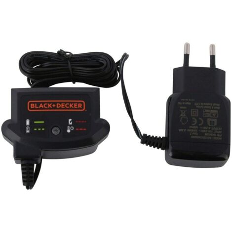 Chargeur de batterie pour perceuses – Tension 18V – Intensité 2A – Recharge rapide pour batteries Li-ion – Compatible Black&Decker