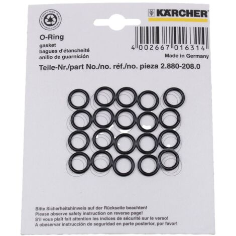 Karcher - kit de joints torique par 20 - 28802080 - 4002667016314