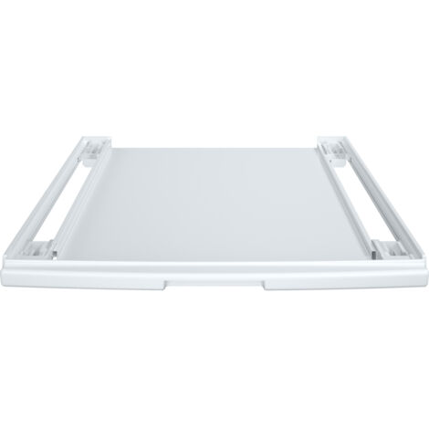 Bosch – Kit de superposition WTZ27400 – Avec plateau coulissant – 60 cm – Fixation sécurisée pour sèche-linge – Design blanc