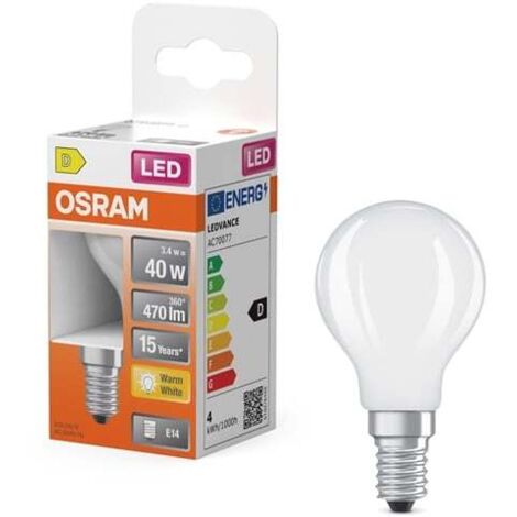Osram - led st cl p gl fr 40 3.4w/827 e14 - 4099854468711