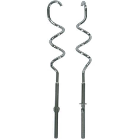 Lot de 2 crochets pétrisseurs pour robot culinaire – Compatibles Moulinex, Tefal, Krups – Pétrissage efficace pour texture homogène - MS-652462 (1/5)