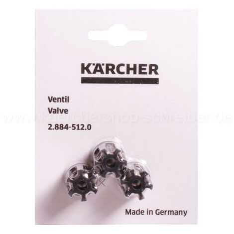 Kärcher – Jeu de soupapes 3 pièces pour nettoyeur haute pression – Remplacement pour références 2.884-918.0, 4.580-186.0 – Amélioration des performances