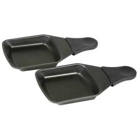 Lot de 2 coupelles carrées pour appareil à raclette – Compatible avec modèles Tefal – Matériau résistant – Pour cuisson optimale