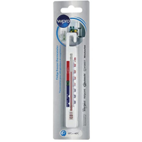 Thermomètre pour réfrigérateur – Plage de mesure -35°C à +40°C – Précision 0,5°C – Plastique blanc léger et durable – Wpro - TER214 (1/7)