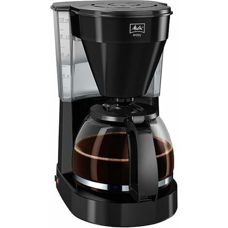 Melitta Easytop Timer Drip Coffee Maker 1.25L 10tasses Noir, Acier