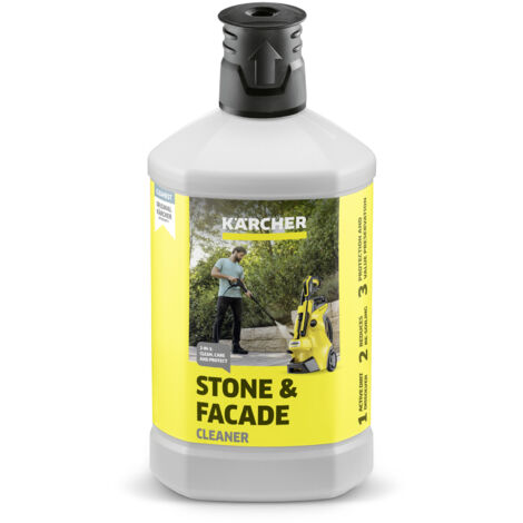 KARCHER Detergente per pietre e facciate 3 in 1 - Tappo adatto al sistema Plug n'Clean RM 611 - Dimensioni della confezione: 1 l - Confezione da: 6 Pezzo(i) - Peso: 1 kg