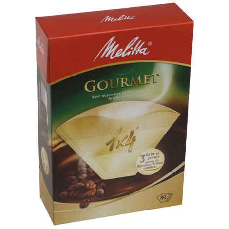 Melitta - filtres a cafe melitta gourmet bruin 80p - 6567774