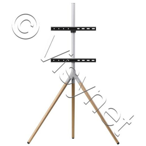 Support TV Universel Sur Table - 27 à 65 Pouces - Verre Trempé - Pivotant 360° - 9