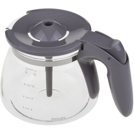 Verseuse Avec Couvercle Gris Originale Philips - Carafe De Rechange Pour Cafetière Aroma (Réf. 996510073462)