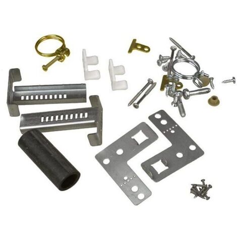 Kit de montage porte lave-vaisselle 165737 – Compatible SIEMENS et BOSCH – Fixation équerre plinthe pour modèles spécifiques (1/2)