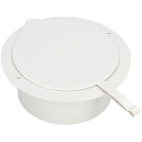 Delonghi – Bouchon obturateur sortie d’air Ø 125 mm pour climatiseur – Empêche fuites et poussière – Installation facile – TL1857 (1/4)