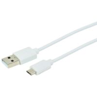 cordon - type c mâle vers usb mâle - 3a - 2 mètres - blanc - erard 722444