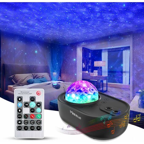 Lampe Projecteur Led Toile, Projecteur De Veilleuse Rotatif Avec 21 Modes &  Tlcommande & Timer & Enceinte & Bluetooth, Projecteur De Lumire Plafond To