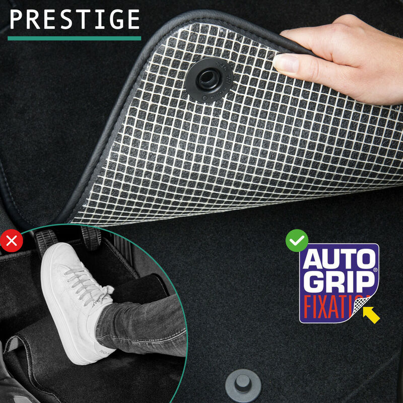 Tapis Conducteur Sur Mesure – Peugeot 207 (2006-2012) – Velours Haut De Gamme – Drapeau Italie Brodé – Fabriqué En Italie