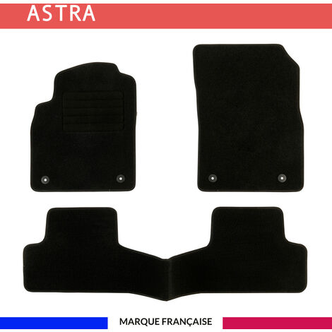 Tapis de voiture - Sur Mesure pour ASTRA (2010 - 2015) - 3 pièces - Tapis de sol antidérapant pour automobile (1/4)