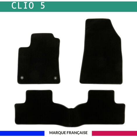 Tapis de voiture - Sur Mesure pour CLIO 5 (dès 2019) - 3 pièces