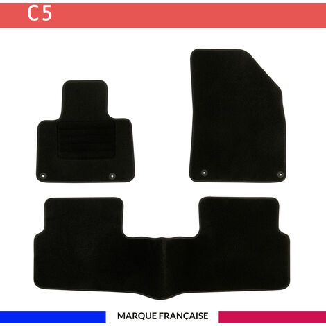 Tapis de voiture - Sur Mesure pour C5 (2008 - 2014) - 3 pièces - Tapis de sol antidérapant pour automobile (1/4)