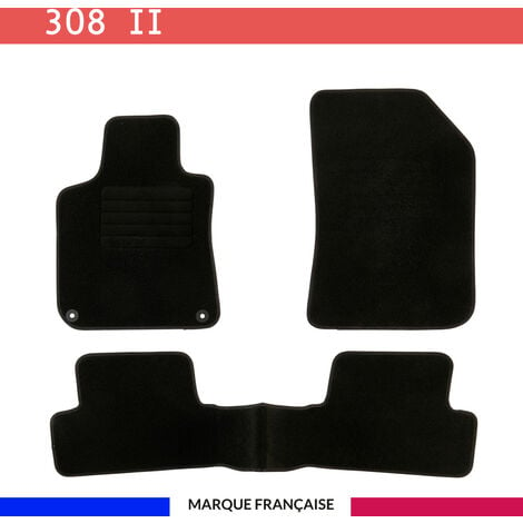Tapis de Sol pour Peugeot 308 2013-2021 Caoutchouc Noir