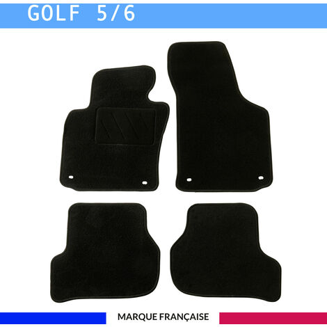 Tapis de voiture sur mesure pour Volkswagen Golf 5 (2003-2008) – 4 pièces – Système antidérapant AUTOGRIP® – Finition textile
