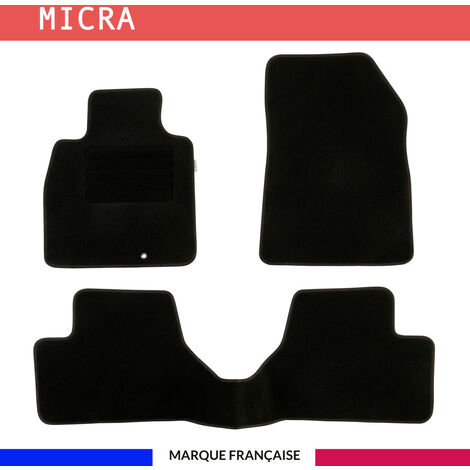 Tapis de voiture - Sur Mesure pour MICRA (2010 - 2016) - 3 pièces - Tapis de sol antidérapant pour automobile (1/4)