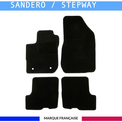 Tapis de voiture - Sur Mesure pour SANDERO  (2018 - 2020) - 4 pièces - Tapis de sol antidérapant pour automobile