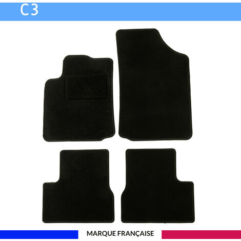 Tapis de voiture - Sur Mesure pour C3 / C3 CLASSIC (2002 - 2010) - 4 pièces - Tapis de sol antidérapant pour automobile