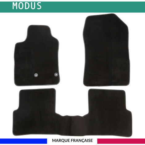 Tapis de voiture - Sur Mesure pour MODUS (2004 - 2012) - 3 pièces - Tapis de sol antidérapant pour automobile (1/4)