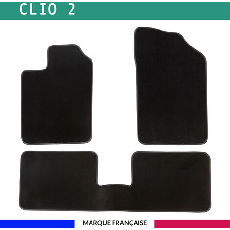 Tapis de voiture - Sur Mesure pour CLIO 2 (2001 à 2012) - 3 pièces