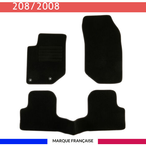 Tapis de voiture - Sur Mesure pour 208 (dès 2019) - 3 pièces - Tapis de sol antidérapant pour automobile (1/4)