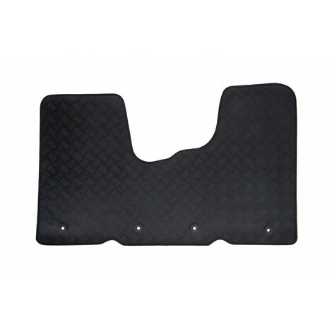 Tapis de voiture utilitaire - Sur Mesure pour RENAULT Trafic / OPEL Vivaro / FIAT Talento (De 06/2014 à 08/2019) - 1 pièce - Tapis de sol antidérapant pour utilitaire - Souple - 100% Caoutchouc (1/5)