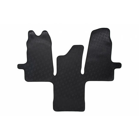 Tapis de voiture utilitaire - Sur Mesure pour FORD Transit (De 04/2010 à 03/2014) - 1 pièce - Tapis de sol antidérapant pour utilitaire - Souple - 100% Caoutchouc (1/5)