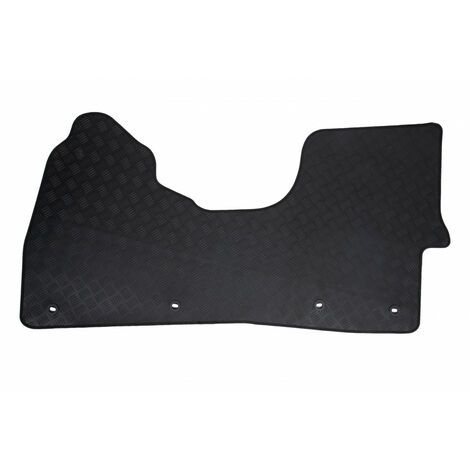 Tapis de voiture utilitaire - Sur Mesure pour MERCEDES Sprinter / VOLKSWAGEN Crafter (Dès 06/2006) - 1 pièce - Tapis de sol antidérapant pour utilitaire - Souple - 100% Caoutchouc (1/5)