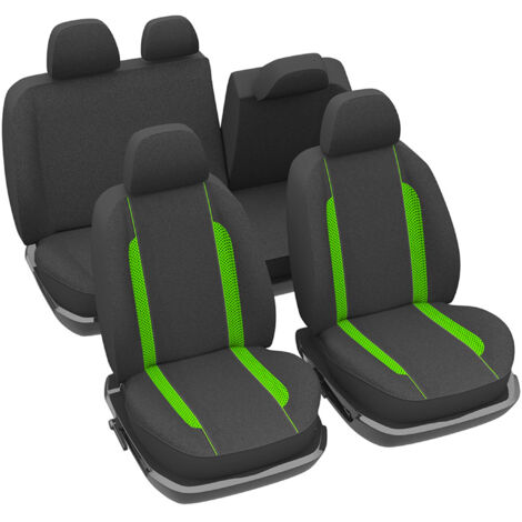 Jeu complet de housses universelles - Housses de sièges anti-dérapantes - Lavable - Voiture/Auto - Vert