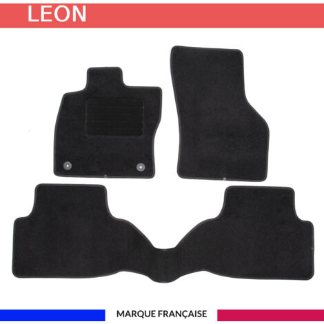 Tapis De Sol Sur Mesure Pour Renault Mégane 4 (à Partir De 01/2016) - 4 Pièces, Moquette Noire, Antidérapants Et Clips Inclus