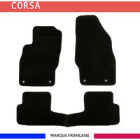 Tapis de voiture - Sur Mesure pour CORSA (2006 - 2014) - 3 pièces - Tapis de sol antidérapant pour automobile