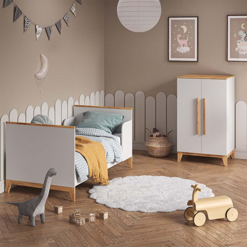 Armoire pour enfants Malia, Blanc, 70 x 120 cm, Vitalispa 3