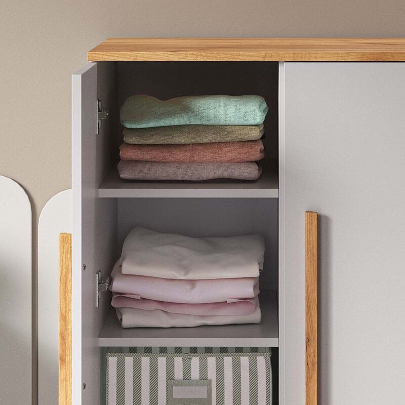Armoire pour enfants Malia, Blanc, 70 x 120 cm, Vitalispa 4