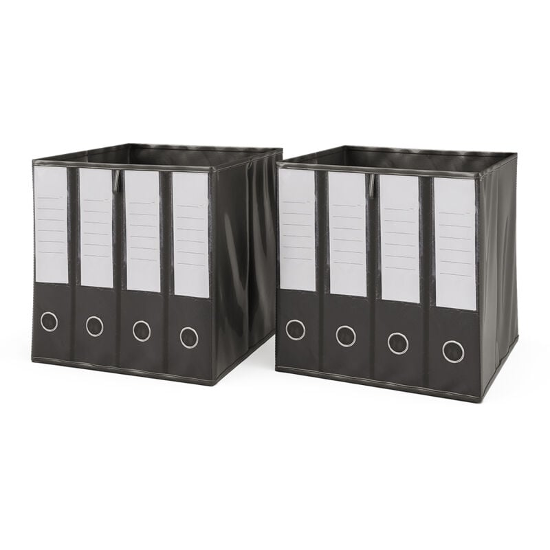 VICCO Set de 2 Boîte pliante 30x30 cm Boîte d'étagères Boîte de rangement