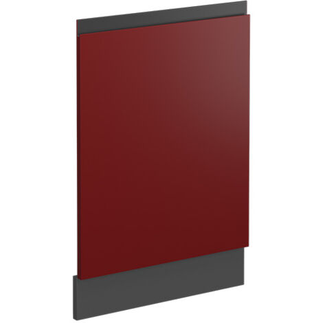 Façade R-Line, Rouge, 44.6 cm J-Shape, sans plan de travail, Vicco