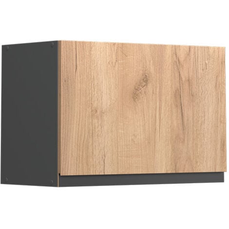 Elément haut de cuisine R-Line, Chêne de force doré, 60 cm J-Shape, plat, Vicco