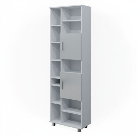 Meuble de rangement de salle de bain Ilias, Blanc Haute brillance, 60 x 190 cm, Vicco