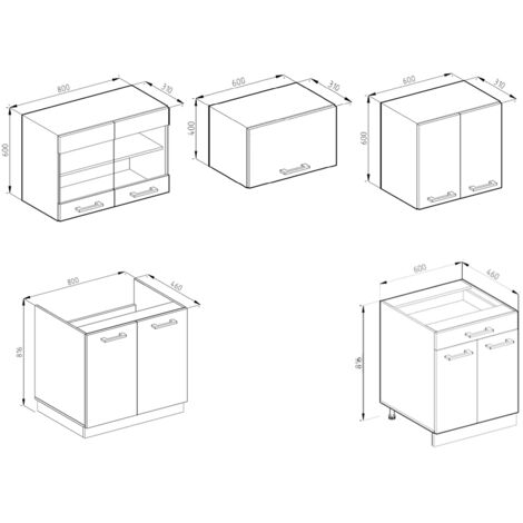 Cuisine R-Line 4 blanc/sonoma 300cm | OK-living