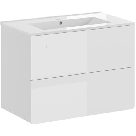 Ensemble de meubles de salle de bain Izan, Blanc, 2 pièces, Vicco